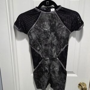 Black and Gray Hip Hop Biketard